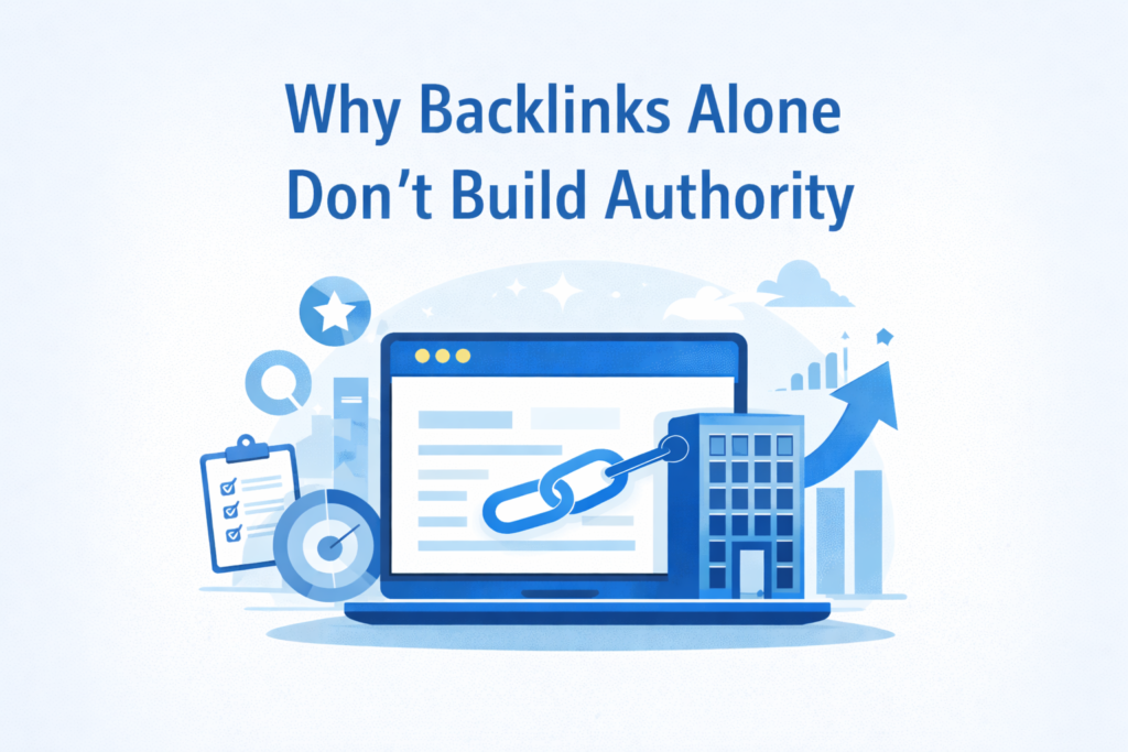 Building brand authority through editorial backlinks and strategic PR placements illustration