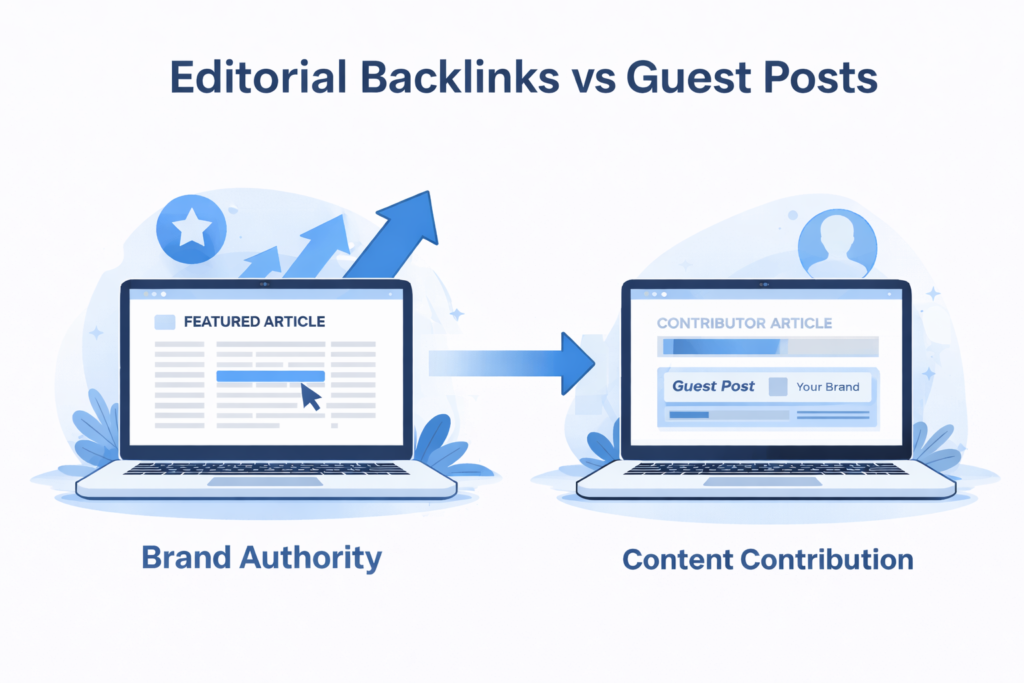 Difference between backlink and guest post