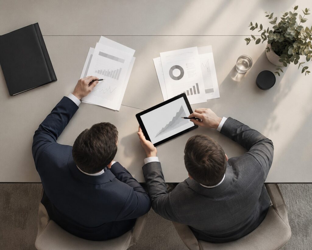 Enterprise buyer researching SaaS brand authority signals before purchase decision